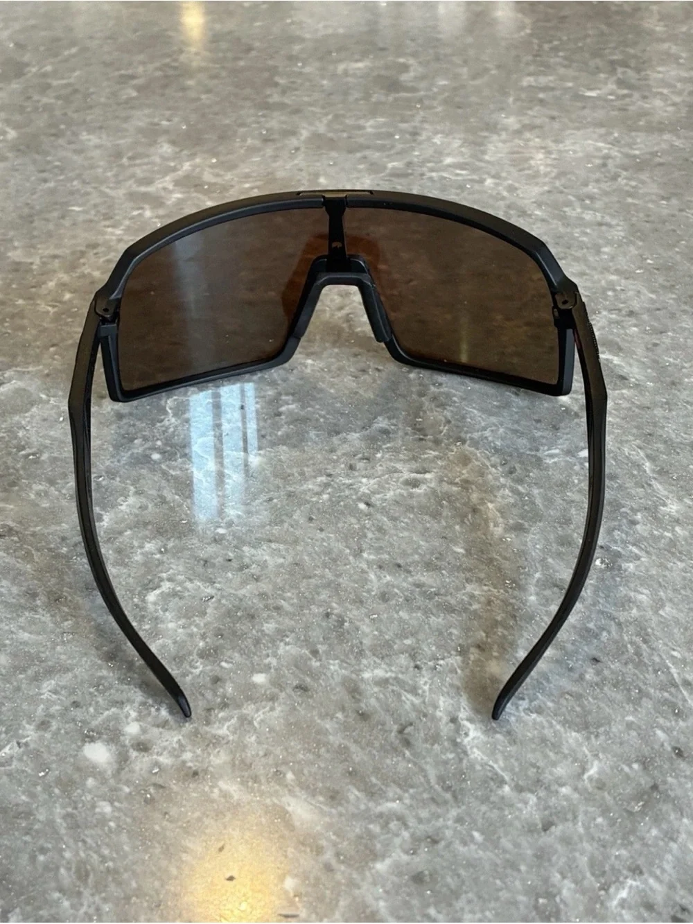 Oakley Shield Sunglasses with Blue Mirrored Lenses